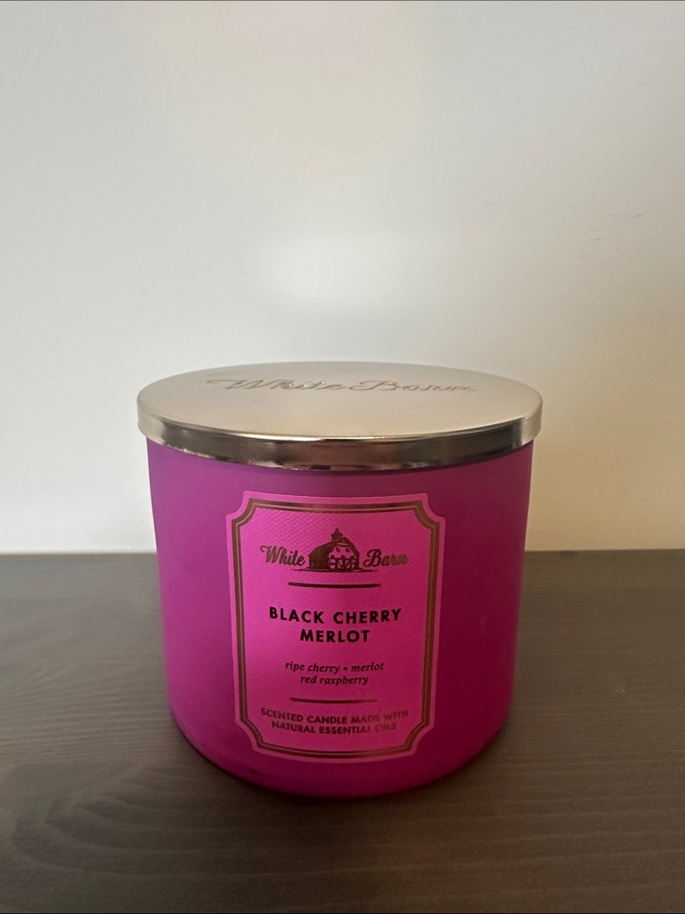 White Barn Black Cherry Merlot 3-Wick Candle